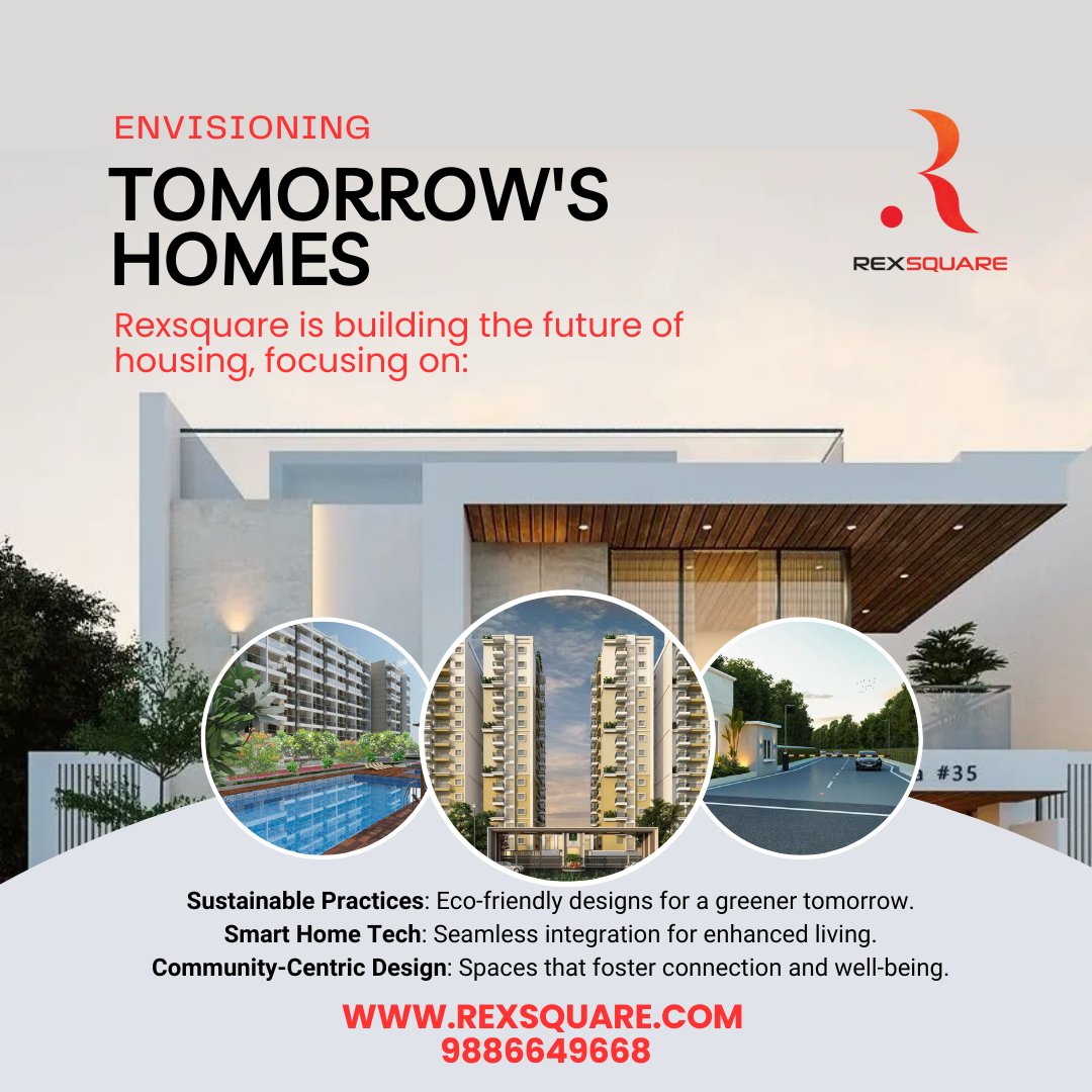 rexsquare's tweet photo. Envisioning tomorrow's homes today. Building the future with sustainable practices, smart home tech, &amp; community-centric designs. https://t.co/Capd8cQGnY

#CommunityLiving #RealEstate #RealEstateInnovation #Rexsquare #ModernLiving #GreenBuilding #RealEstateMarketing https://t.co/ngXUtwsWQn