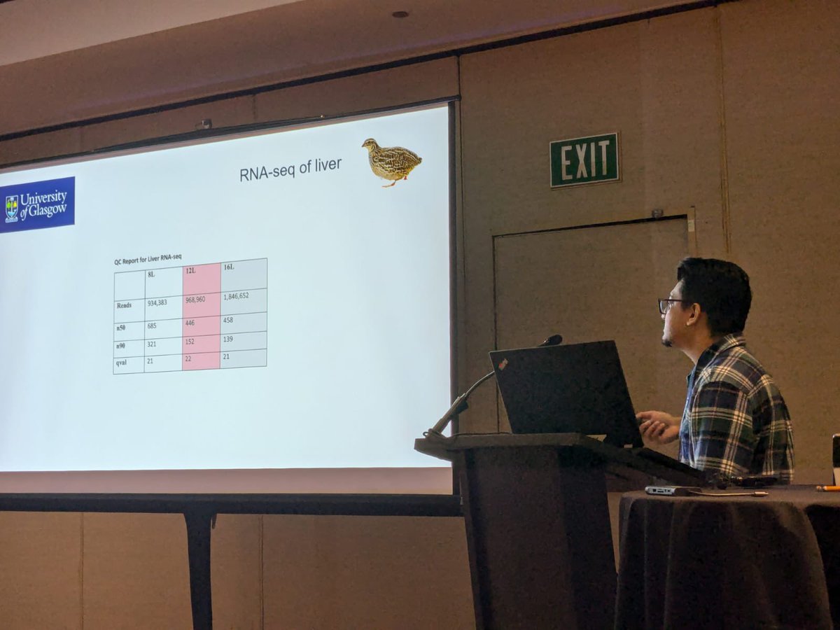 Yesterday <a href="/sayantansur008/">Sayantan Sur</a> presented his work on molecular regulation of seasonal adiposity in Japanese quails at #SICB2025 !