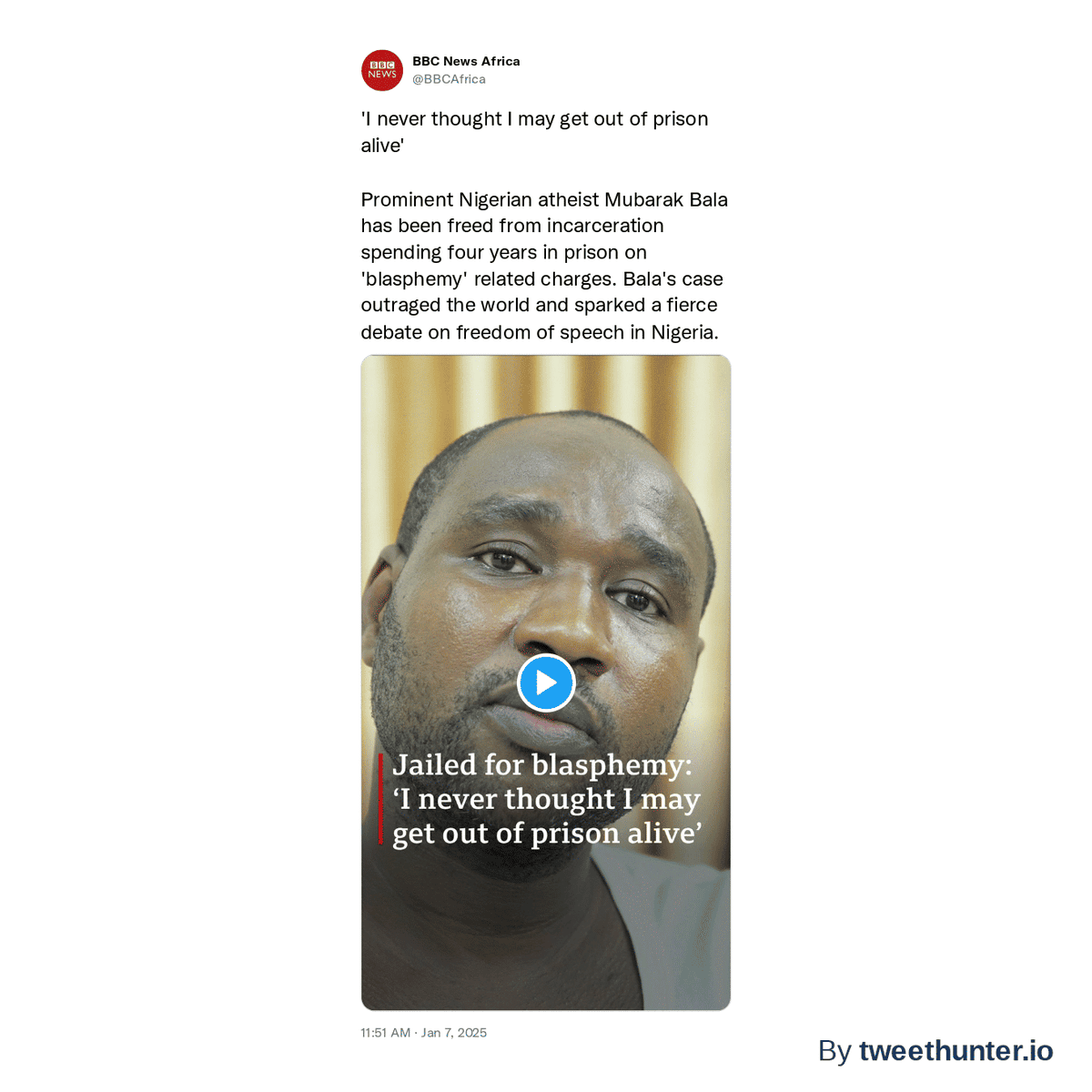 TweetHunterIO's tweet photo. @DukeImo @BBCAfrica @IdiagiErnest Here’s your screenshot. Want to grow on 𝕏? Check out https://t.co/g68yBgxFbT. https://t.co/gvJ5JkNqln
