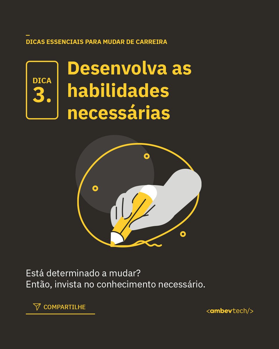 ambevtech's tweet image. 2025 chegou, e você está pensando em embarcar em uma transição de carreira? Confira algumas dicas essenciais! 

#TransiçãoDeCarreira #Tech #AmbevTech