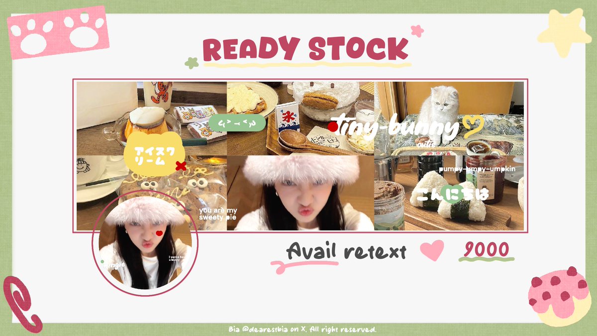 help repost, thanks! <3

halooo bia punya layout ready stock wonyoung &amp; ningning foto terbaru niiih! price tertera di gambar &amp; avail re-text 😸🩷

#zonauang #zonaba