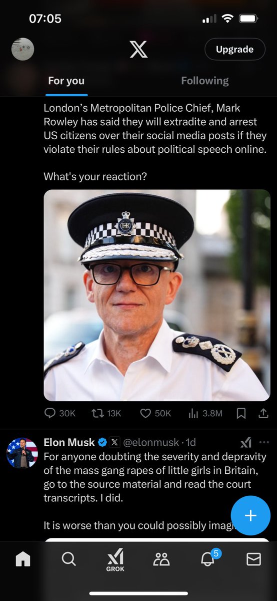 rollinac98's tweet photo. @elonmusk Ironically my feed this morning….don’t go to London Elon! https://t.co/nbp6Ciikr1