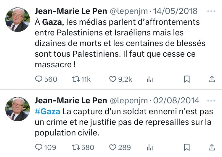 IIFBS_'s tweet image. Jean-Marie Le Pen se tenait aux côtés de Gaza et de la Palestine bien avant le génocide. 

Que les gauchistes pro-palestiniens de pacotille qui ont découvert Gaza hier tâchent de s’en rappeler.