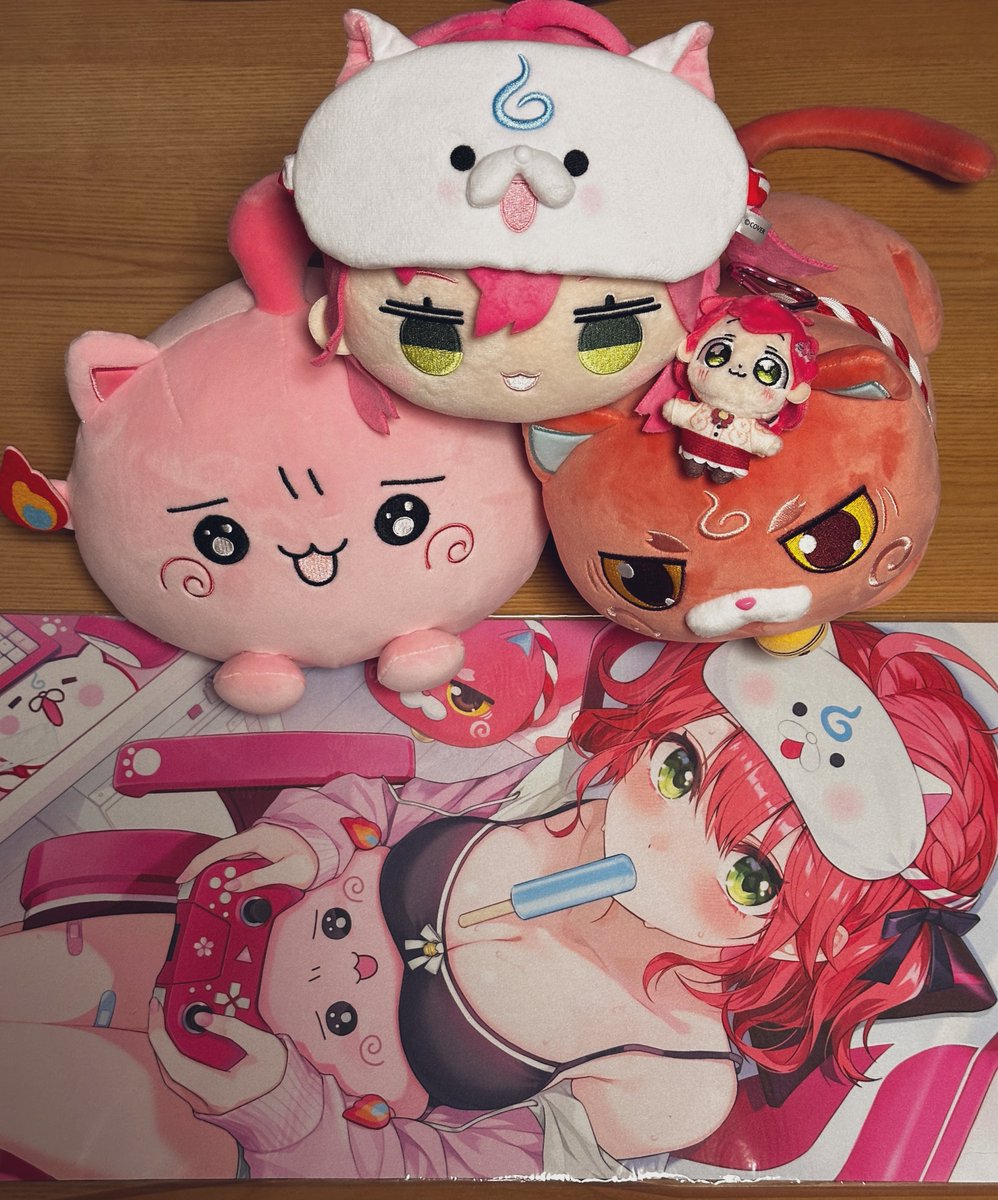 みこちの6周年記念グッズ届いた〜‼️🌸 ちいみこぬいも可愛いし金時