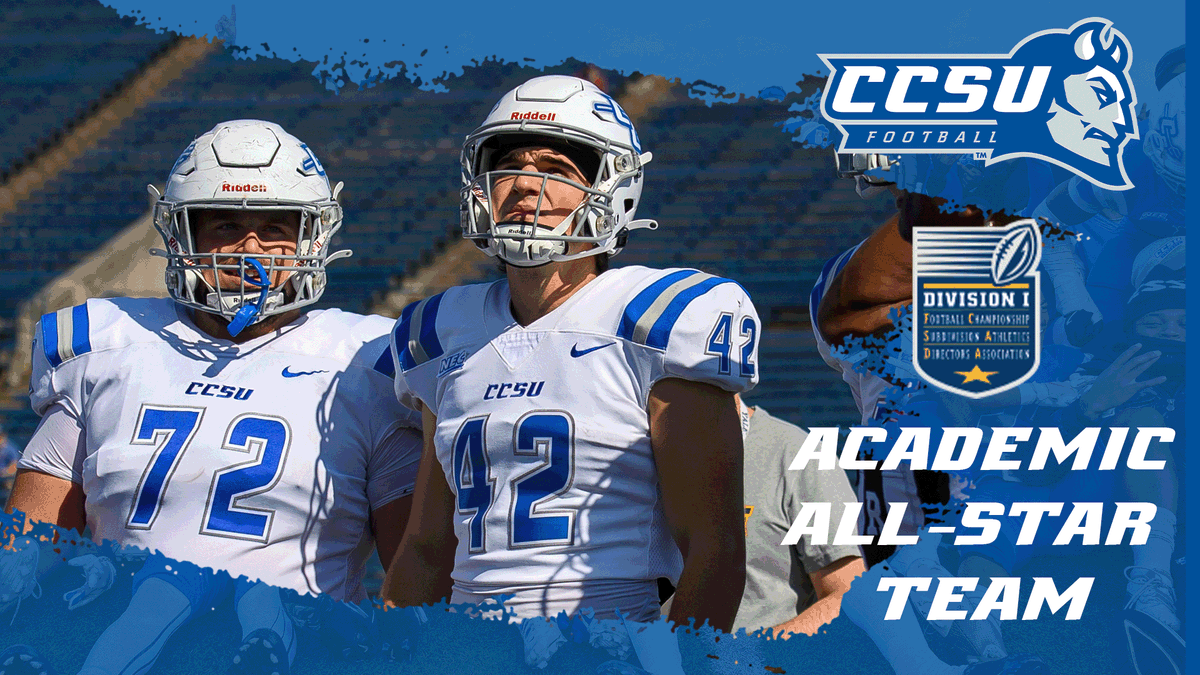 CCSU Blue Devils (@ccsubluedevils) on Twitter photo 📚🏆for @CCSU_FB #StudentAthletes
Alec Ambrosia & Jack Barnum earn FCS ADA Academic All-Star Nod
Read more: tinyurl.com/3hkesaa3
#GoBlueDevils | #NECFB 📚🏆for @CCSU_FB #StudentAthletes
Alec Ambrosia & Jack Barnum earn FCS ADA Academic All-Star Nod
Read more: tinyurl.com/3hkesaa3
#GoBlueDevils | #NECFB