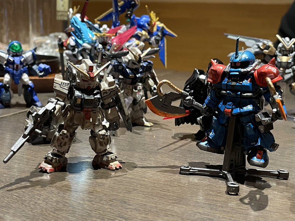 第0.1回北海道オフ終了！

小さい1歩ですがアンサンブル北海道オフ開催に向けて前進です😁

昨日の夜にお誘いして快く来てくれたイフリさんに感謝です😆

アンサンブル作品を前に1人わんこ蕎麦を始めるイフリさん🤣イフリートカラーのザク最高でした！

#モビルスーツアンサンブル