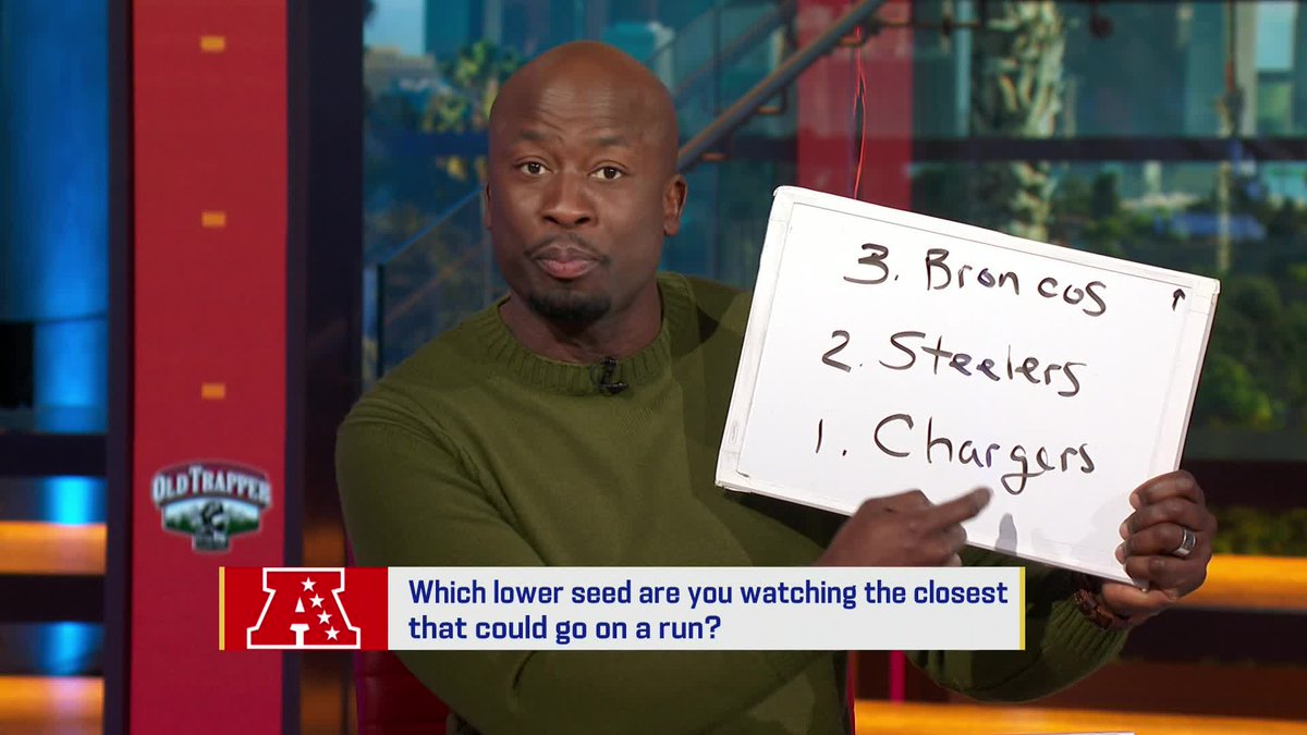 gmfb's tweet image. Which AFC lower-seed can make the deepest playoff run? 🤔

Our crew agrees on one team in particular... ⚡️