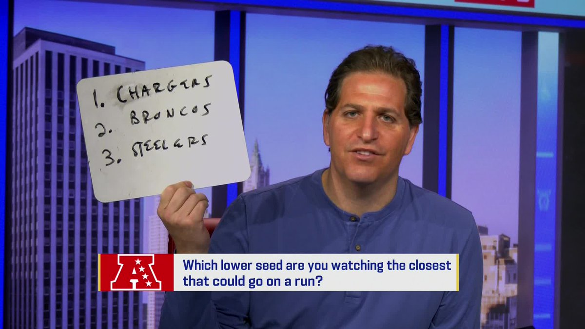 gmfb's tweet image. Which AFC lower-seed can make the deepest playoff run? 🤔

Our crew agrees on one team in particular... ⚡️