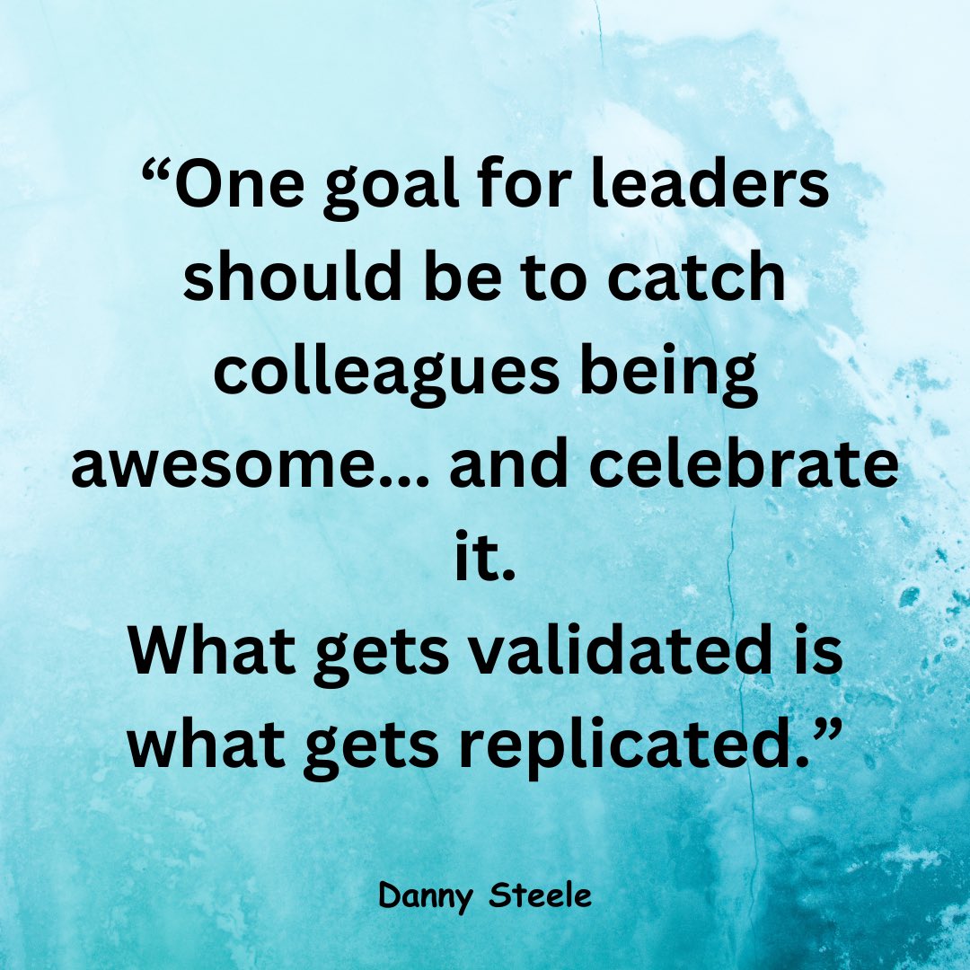 A goal for leaders…