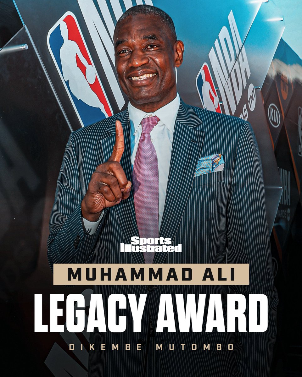 The late Dikembe Mutombo to be honored with SI's 2024 Muhammad Ali Legacy Award.

Story: si.com/sportsperson/d…