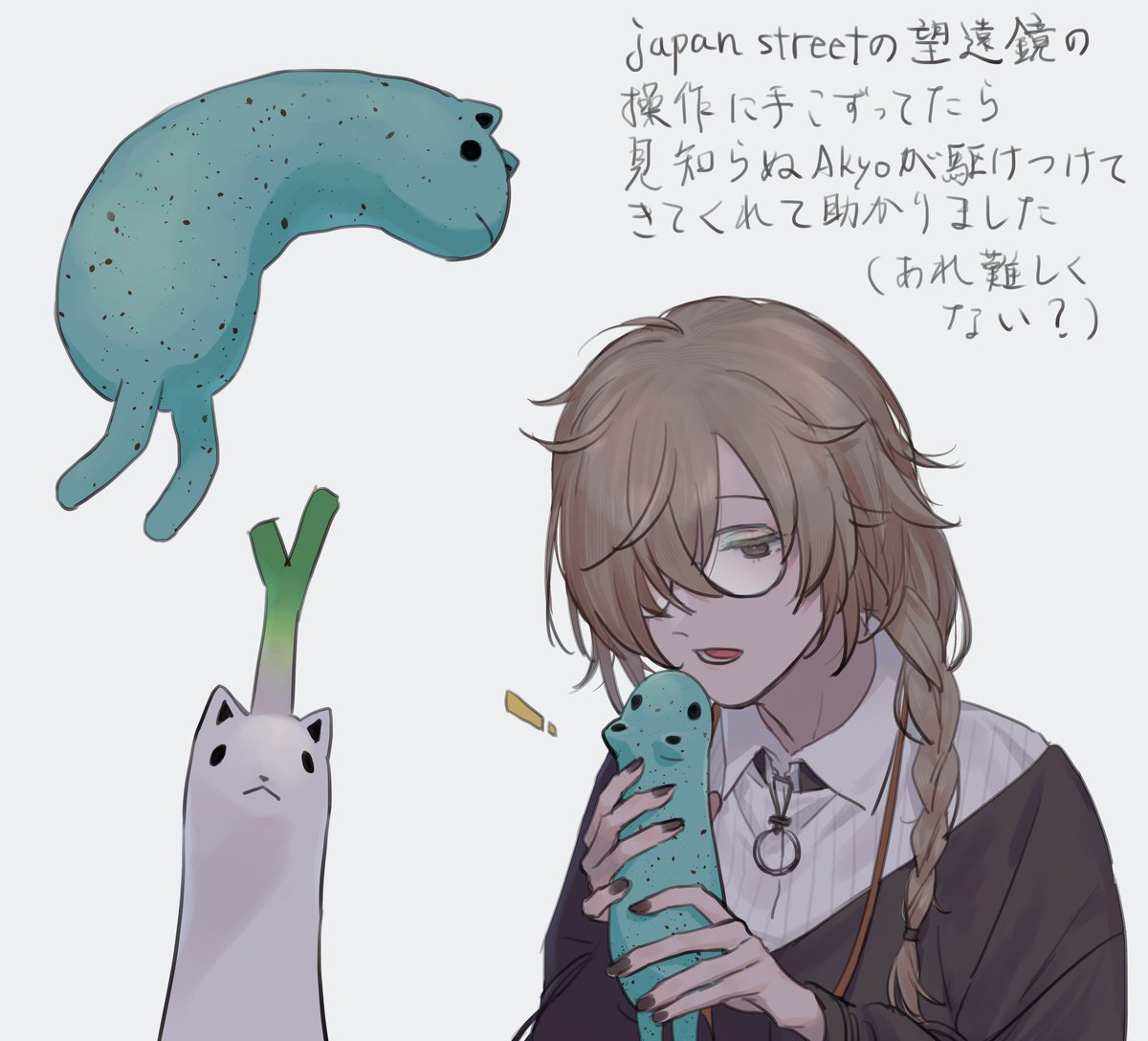 5_lwhu's tweet photo. 謎絵　右上は絵に全く関係ない日記 https://t.co/KJ6e2dgSXS