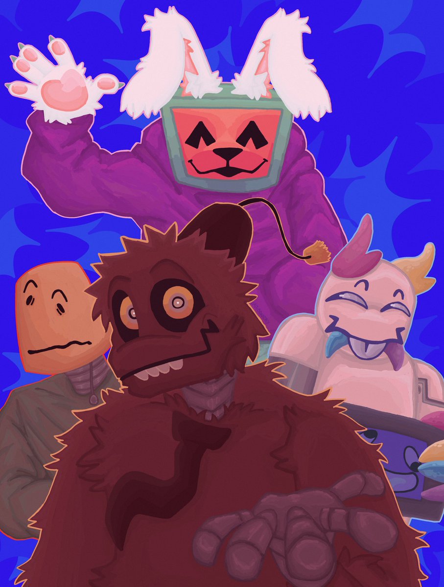penguinlagoon's tweet image. THE ROBOTS #regretevator #regretevatorfanart