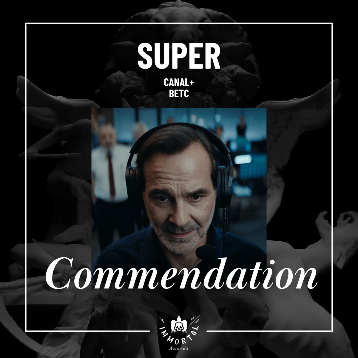We are delighted to announce that <a href="/canalplus/">CANAL+</a> - "Super" has picked up a Commendation at the #ImmortalAwards2024 <a href="/LBBOnline/">Little Black Book</a> ! 🎉

Among only 11 projects selected worldwide, we are honored to see our work recognized at this level 🙏