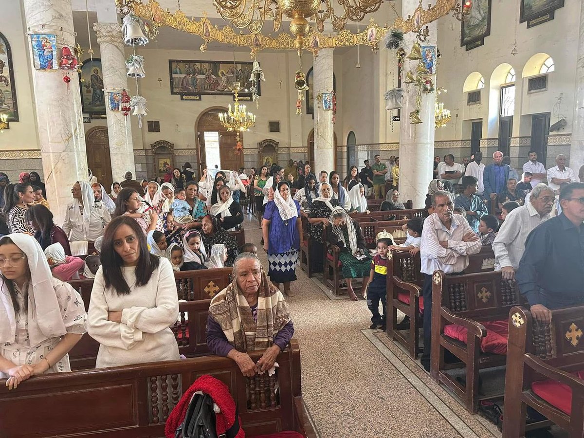 #KeepEyesOnSudan 
Merry Christmas wishes to our steadfast Coptic brothers and sisters in Omdurman and to everyone.
The photo is from St. George's Church - Omdurman, Tuesday, January 7, 2025