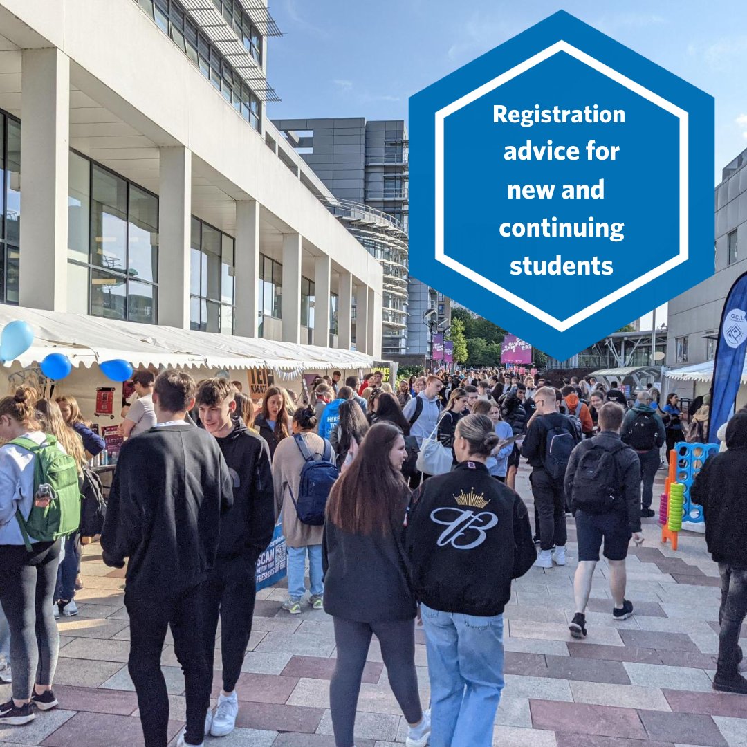 📣 Registration is open for new students joining us in January and continuing students who joined the University in Trimester B in any previous academic session 📣

𝐍𝐞𝐰 𝐬𝐭𝐮𝐝𝐞𝐧𝐭𝐬
If you are new student starting at GCU in January, you will receive an email to your