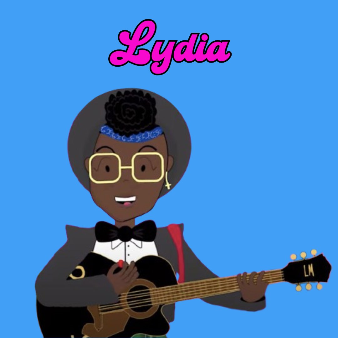 lydiamaddix's tweet photo. Introducing Lydia Maddix &amp; The Peculiar People!

I'm Lydia – lead singer of the band.🎤Then there's Dee Dee, the bassist 🎸and Misty, the drummer.🥁

Animation concept and ‘Peculiar People’ band name by me | illustration and bandmates named by @krashwilliams!✨ https://t.co/npIPBPrzBe