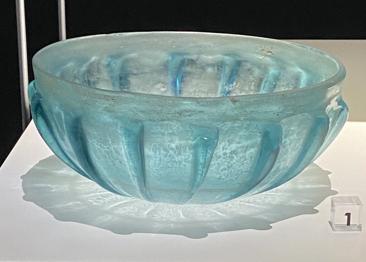 for_fi's tweet photo. Happy to revisit the Roman Glass at St Helens World of Glass - even the shadows cast by this 1st century bowl from Britannia are beautiful. #Romanglass #RomanBritain https://t.co/907gAU9aC8