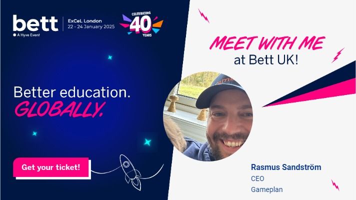 Gameplan (@gameplaned) on Twitter photo Attending #BETT? Don’t miss the chance to connect with our CEO! (<a href="/iNs8T1/">Rasmus Sandström</a>) Drop us a message!
#Edtech #Networking #BETT2025 Attending #BETT? Don’t miss the chance to connect with our CEO! (<a href="/iNs8T1/">Rasmus Sandström</a>) Drop us a message!
#Edtech #Networking #BETT2025