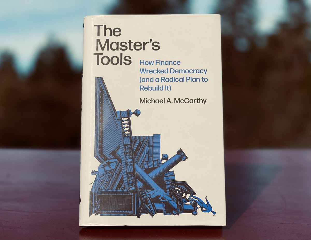 its_mccarthy's tweet photo. It is publication day!

The Master's Tools shows how finance destroyed democracy and argues for "democratic ruptures" in the economy, which empower the demos to make investment decisions via sortition. Out with @VersoBooks now.

Please read, engage, criticize, build and share! https://t.co/Z6iArfwcz2