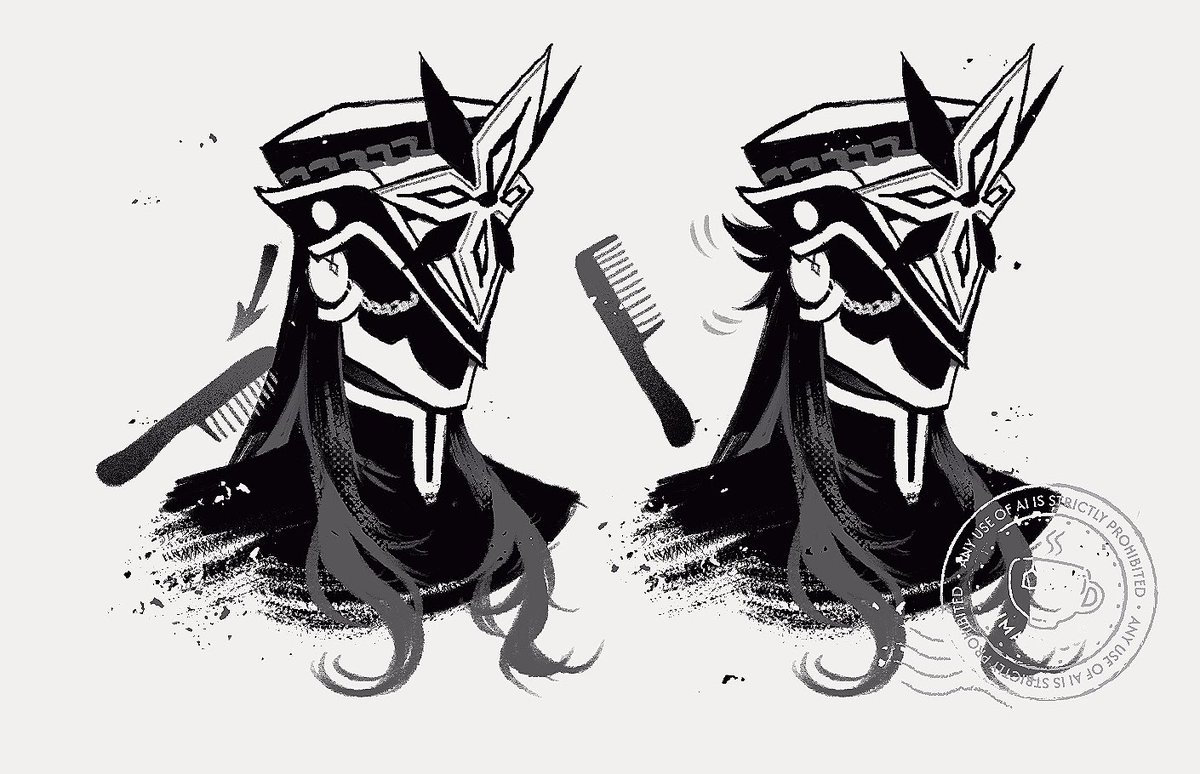 this specific part of his hair