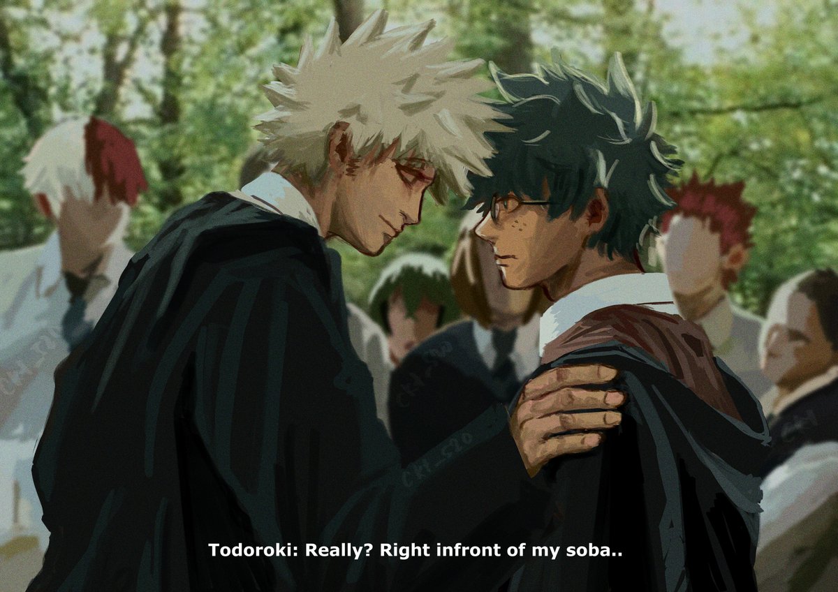 出勝 // dkbk 
Hogwarts AU

Slytherin! Katsuki + Gryffindor! Izuku