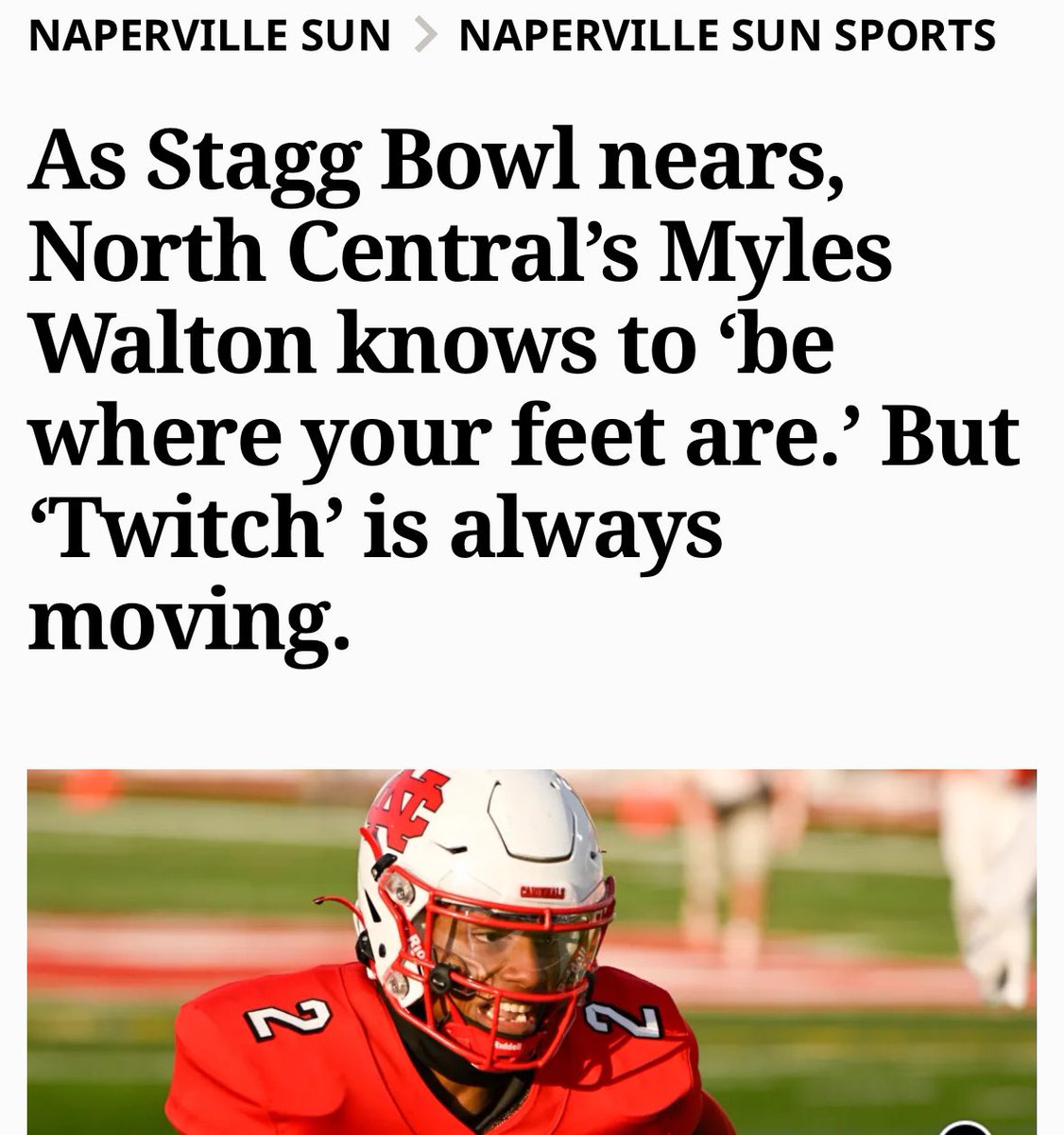 Special Shout out to the 2024/ 2025 Stagg Bowl DIII Champions (Houston, Tx) North Central College who went 15-0 to complete their season. 

Our 3.6 GPA Dope South Suburban Nephew, Myles Walton (Homewood Flossmoor) was utterly amazing with catching the game winning Touchdown.