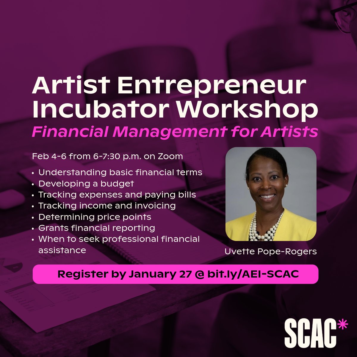 Ready to grow your arts-based business in 2025? Kickstart your journey with this specialized finance workshop tailored just for artists like YOU! 🎨💰

Get all the details | 🔗 bit.ly/AEI-SCAC

#Arts4SC #SCArtists #ProfessionalDevelopment #ArtsBusiness #ArtistBusiness