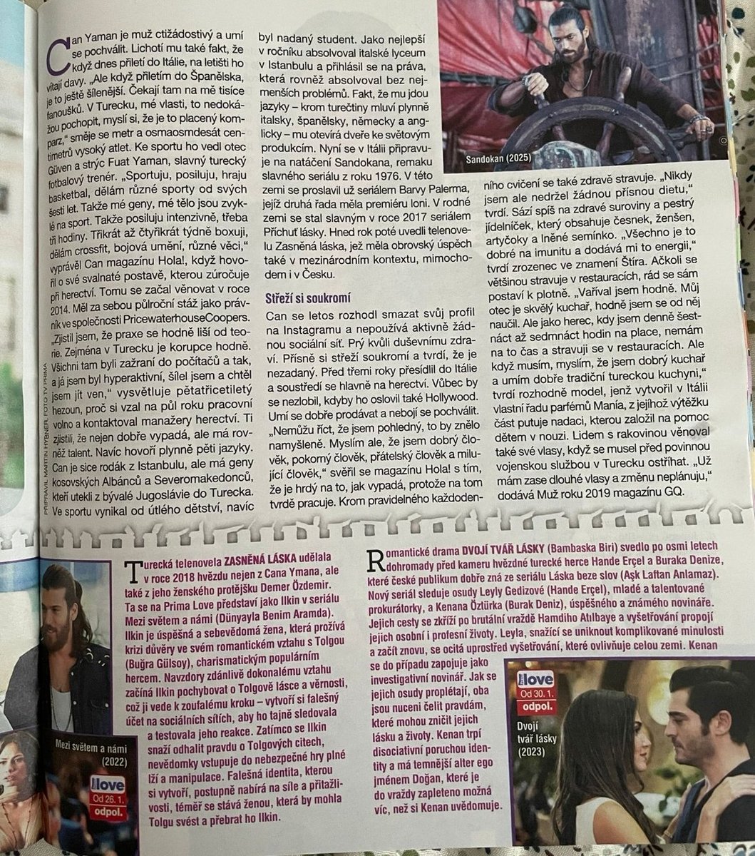 TV mini magazín 🇨🇿

Konečně zase na titulce 😉
Informace,které fanoušci znají,ale je dobré si je připomenout😘 A trochu aktualizase.Sandokan dotočen a dlouhé vlasy? Ty už jsou zase pryč 🥺😉 

#CanYaman 
#CzechFansCanYaman