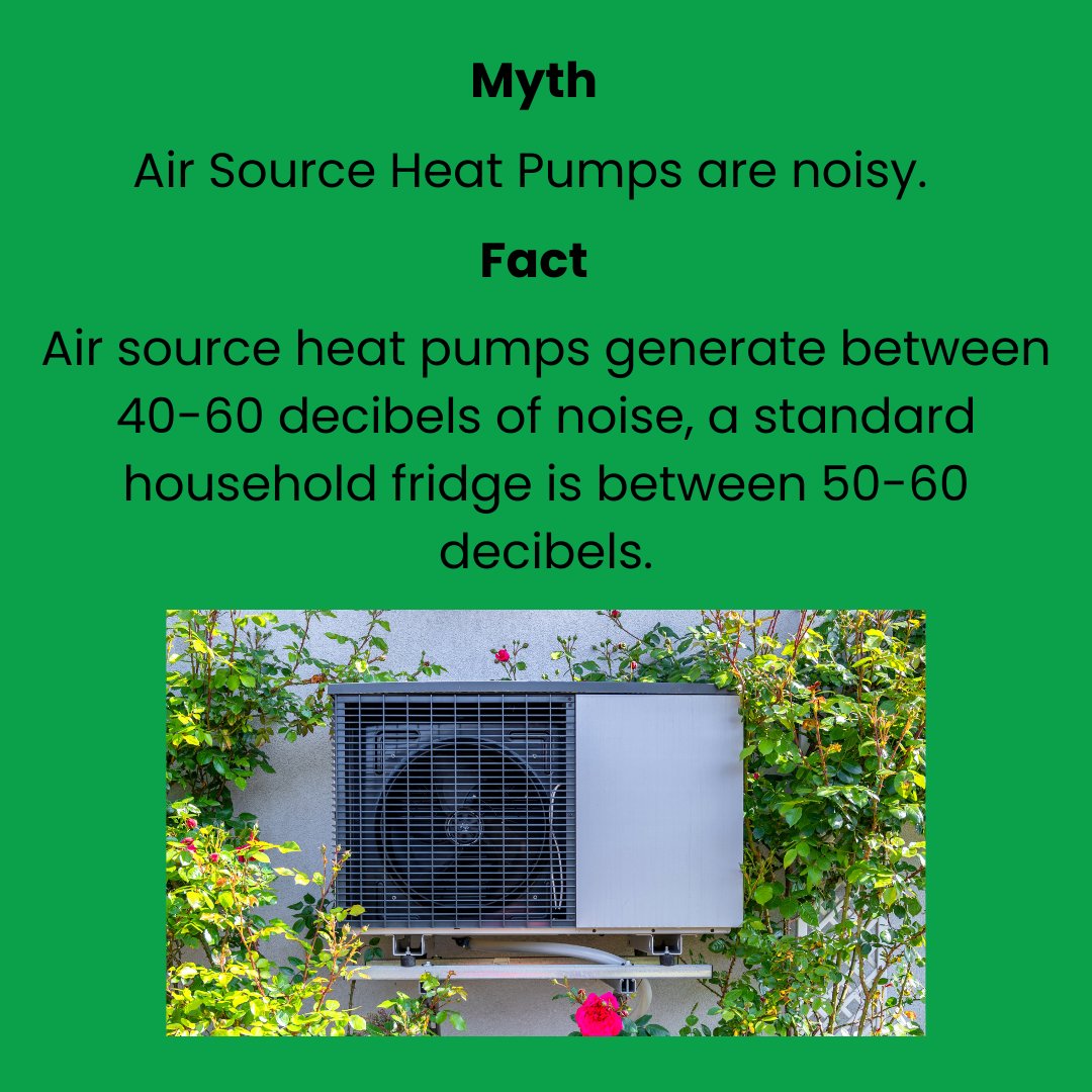 Rawson EV Power & Solar (@rawsonevpower) on Twitter photo Did you know an air source heat pump emits less noise than your household fridge, which emits an average of 50-60 decibels.
Looking for more information get in touch with our team today:
📱 01978 808517
📧 sales@r-evpower.co.uk Did you know an air source heat pump emits less noise than your household fridge, which emits an average of 50-60 decibels.
Looking for more information get in touch with our team today:
📱 01978 808517
📧 sales@r-evpower.co.uk