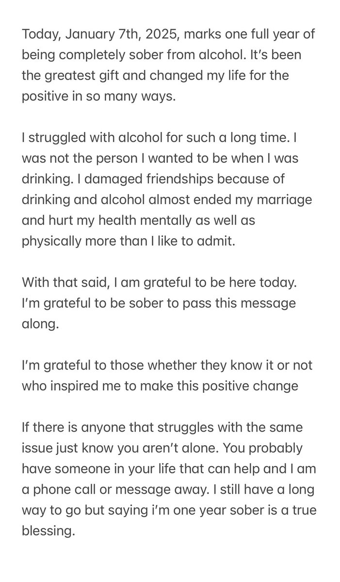 KaleSteed's tweet image. I have debated putting this out there but if it helps just one person it was completely worth it. Remember, one day at a time and always be grateful. Please read ⬇️
