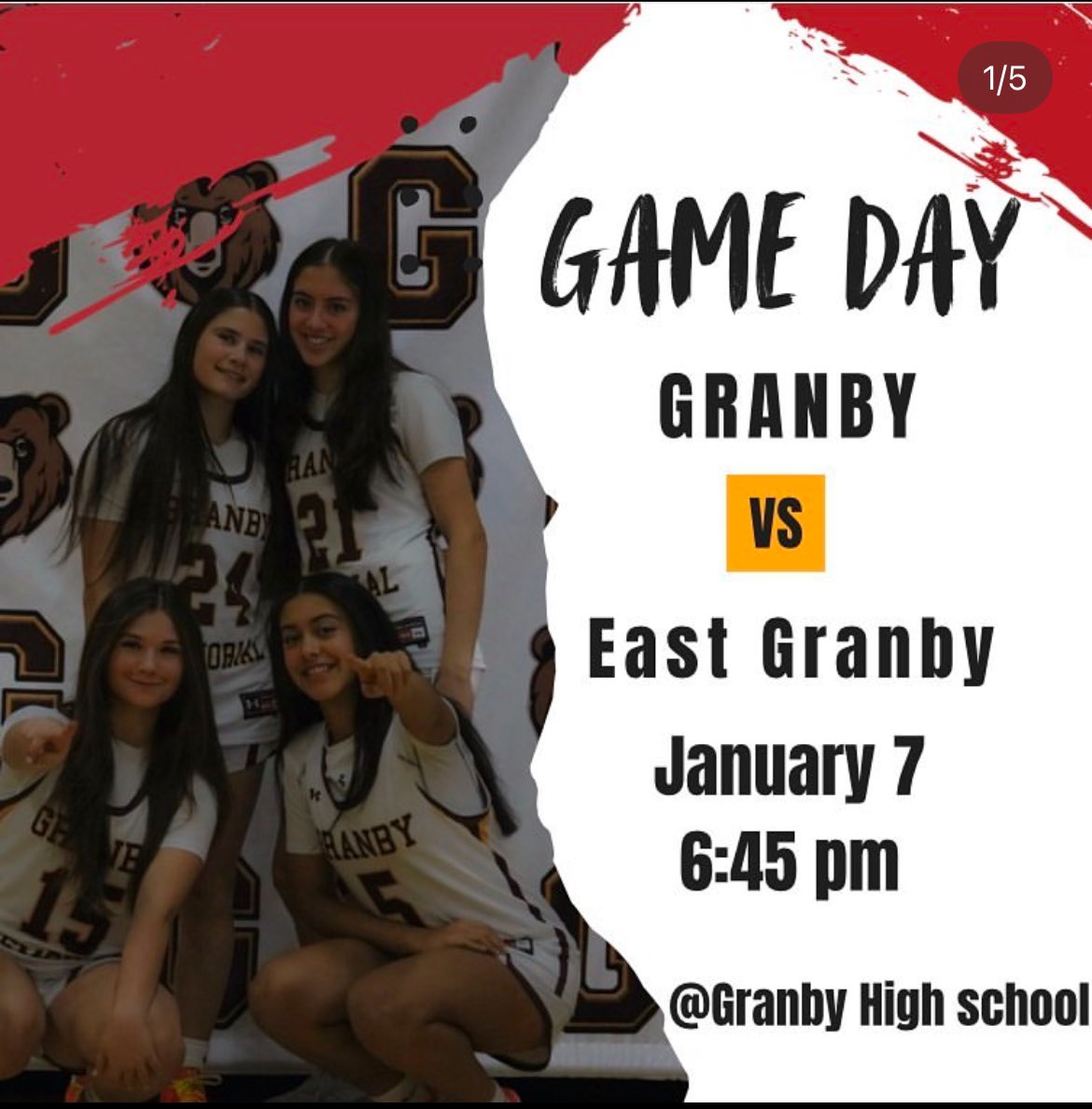 Granby Girls Basketball tweet media
