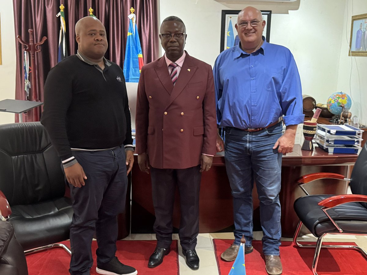 AgriAllAfrica (@agriallafrica) on Twitter photo Impromptu visit by AaA Chairman, Dr <a href="/TheoDJager/">Theo de Jager</a> and <a href="/MabandlaSivile/">Prince Sivile Gudlulwandle ka Jongilizwe</a> today to Ambassador of the DRC to South Africa, Fidèle Mulaja Binene in Pretoria to discuss agricultural investment and policies Congo Impromptu visit by AaA Chairman, Dr <a href="/TheoDJager/">Theo de Jager</a> and <a href="/MabandlaSivile/">Prince Sivile Gudlulwandle ka Jongilizwe</a> today to Ambassador of the DRC to South Africa, Fidèle Mulaja Binene in Pretoria to discuss agricultural investment and policies Congo