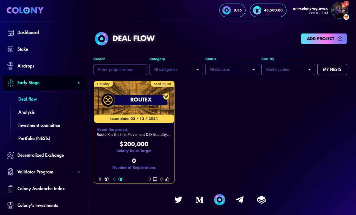 Colonylab's tweet image. We are pumped to announce that @routexio Seed Sale is now LIVE on Colony's Early-Stage platform! This is your opportunity to invest directly in the seed round of the premier @movementlabsxyz DEX aggregator.🙌

💡 Special Incentive: Participants in the Movement Rally Seed Sales on…