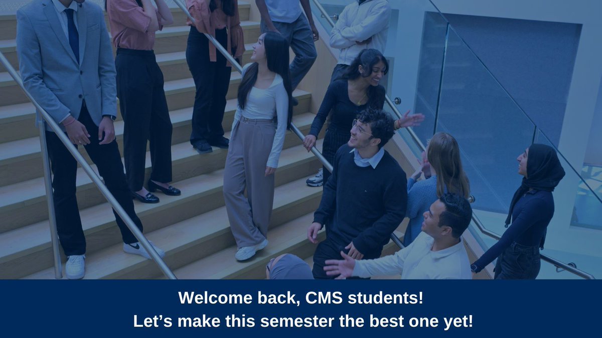 Welcome back, CMS students! 🎉 

Let’s make this term unforgettable—connecting through academics, club events, and shared success! 💻✨ 

#WelcomeBack #CMS #UTSC