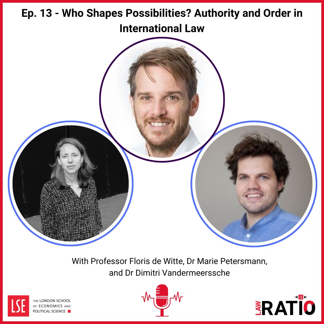Ratio Law Podcast (@lseratio) on Twitter photo 🚨 Episode 13 is live!
Professor Floris de Witte speaks with Dr <a href="/MariePetersmann/">Marie Petersmann</a> and Dr Dimitri Vandermeerssche on how authority and order are conceptualised within international law. <a href="/LSELaw/">LSE Law School</a>
Spotify: open.spotify.com/episode/2Zy3ek…
Apple Podcasts: podcasts.apple.com/gb/podcast/rat… 🚨 Episode 13 is live!
Professor Floris de Witte speaks with Dr <a href="/MariePetersmann/">Marie Petersmann</a> and Dr Dimitri Vandermeerssche on how authority and order are conceptualised within international law. <a href="/LSELaw/">LSE Law School</a>
Spotify: open.spotify.com/episode/2Zy3ek…
Apple Podcasts: podcasts.apple.com/gb/podcast/rat…