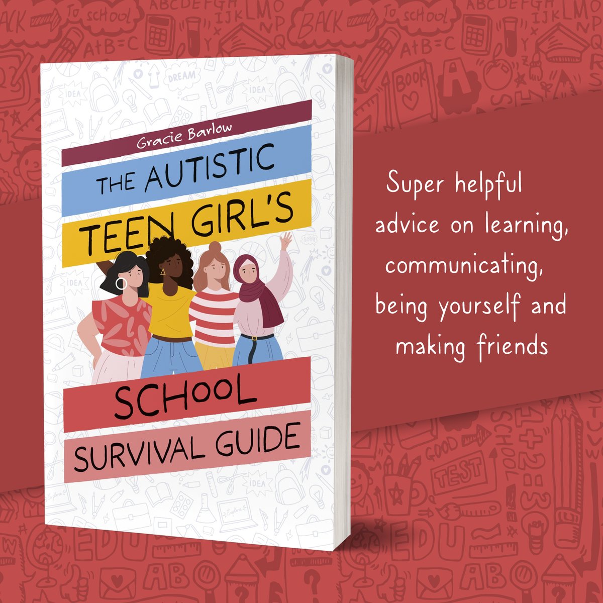 Written by an autistic person who's been there, Gracie Barlow has lots of super helpful advice for you on learning, communicating, &amp; making friends.

Grab your copy here - bit.ly/4h7NTfn 

#Autism #Autistic #AutisticGirls #AutisticTeens #school #SchoolSurvival #TeenGirl