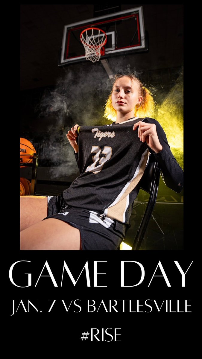 GAME DAY!!! 🐅🌟🖤
Jan. 7 VS Bartlesville 🏀
Theme: Jersey ⛹️‍♀️
Come support your Broken Arrow Lady Tigers!
#RISE #BATID #GOBA
