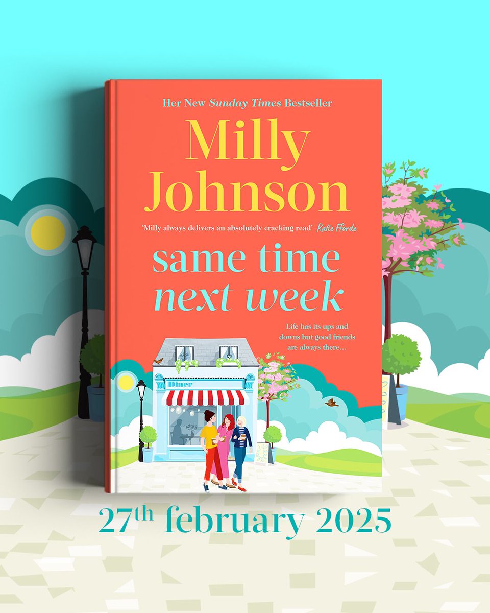 So excited to be joining the <a href="/TeamBATC/">BooksAndTheCity</a> #coverreveal for #SameTimeNextWeek, the new <a href="/millyjohnson/">📚✍️Milly Johnson ✒️🐕🐈‍⬛</a> novel coming on 27th February. I can’t WAIT! Milly writes books with such great humour and heart 🥰
simonandschuster.co.uk/books/Same-Tim…