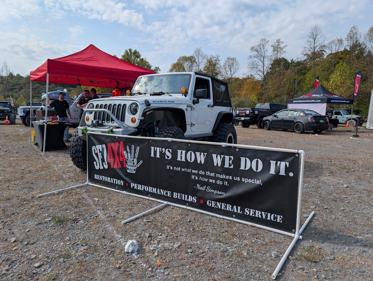 dannyknecht's tweet photo. Always awesome to have one of my Jeeps be part of SFJ 4x4 booth at a show. Can't wait to see what this year brings #jeeplife #jeepjk #jeepsofX https://t.co/vsr6KBdJBB