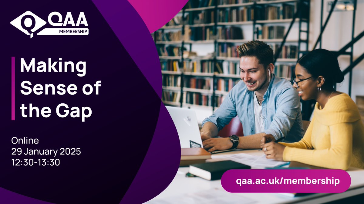 Join us for the first of our ‘Making Sense of the Gap’ online network events where we'll discuss all things awarding gaps and, more specifically, how to eliminate them! 

QAA Members can register here 👉 events.qaa.ac.uk/xqwQXZ