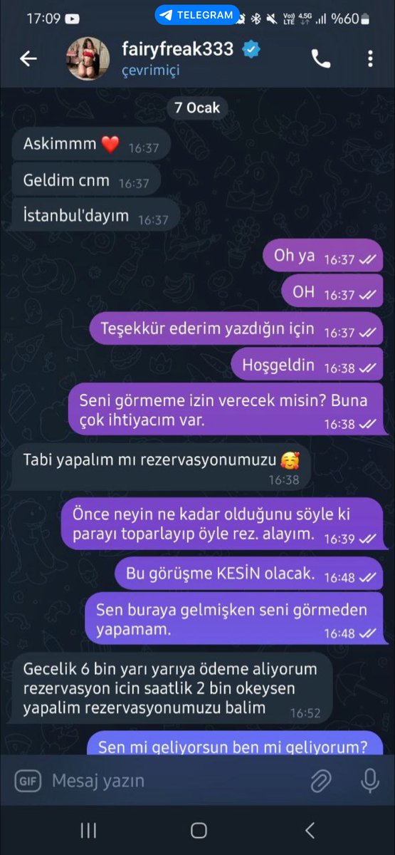 Bu hesabın benimle herhangi bir alakası yok ben eskort değilim bu şekilde konuşmayacağımı da takipçim bilir ama canınız dolandırılmak istiyorsa kendisine müracaat edebilirsiniz