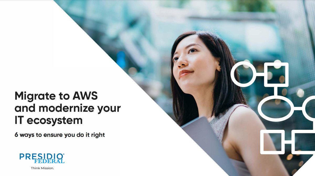 PresidioFederal's tweet image. Our latest eBook outlines how federal agencies can accelerate digital transformation by leveraging the @awscloud. ☁️
↪️📄Download your copy at presidiofederal.com/wp-content/upl…
#cloudmigration #AWSsolutions #digitaltransformation #federalit #itmodernization