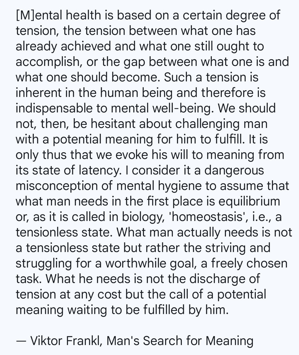 Viktor Frankl on mental health.