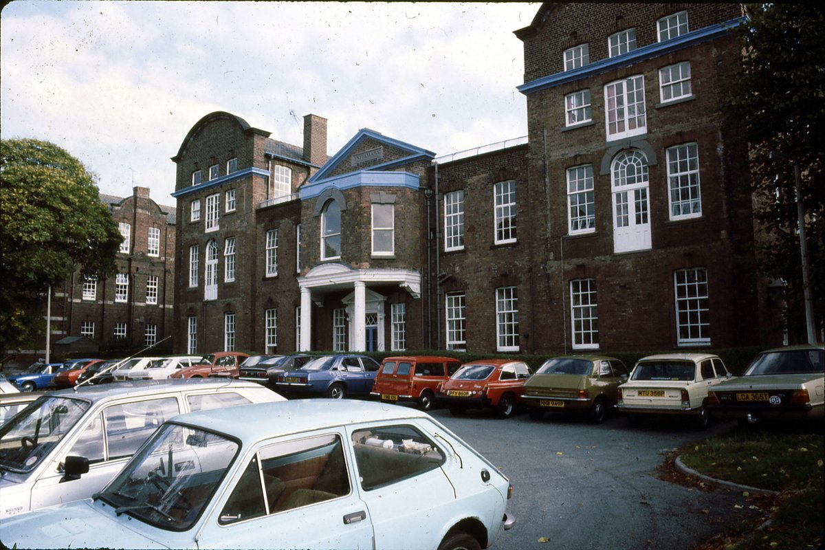 The History Hub's #TuesdayThrowback is a shot of the exterior of The Chester Royal Infirmary's original building in City Walls Road which opened in 1761.  The photograph was taken in the 1970s. The building has since been converted into luxury apartments.