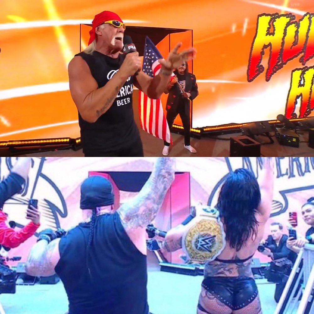 wrestlelamia's tweet image. Hulk Hogan was booed and Undertaker was cheered. It has nothing to do with political beliefs 😂