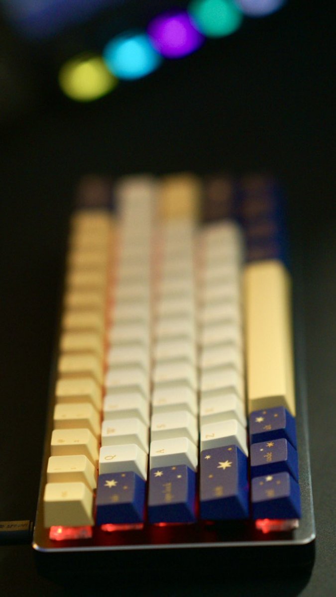 ✨So, you’ve checked your 2025 horoscope and the stars say it’s time for a fresh start? <a href="/Glorious/">GLORIOUS</a> has just the thing: GPBT Star Sign.

Kick off the new year with a celestial upgrade to your setup. Dive into a galaxy with rich navy blue, golden yellow, and creamy white keys and