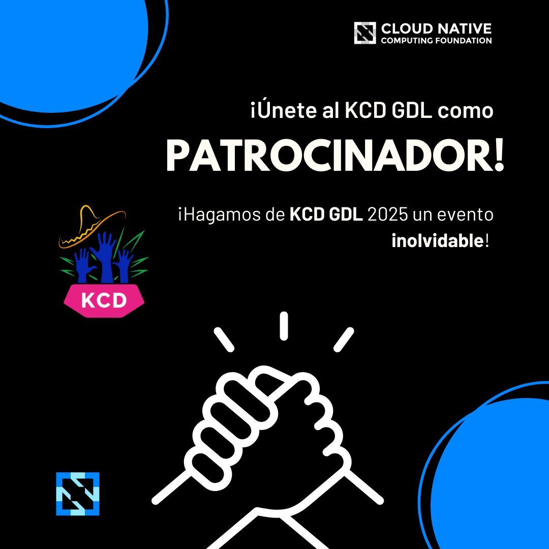 Patrocina KCD Guadalajara 2025 el 29/03.  🇲🇽🇲🇽

¡Únete ya!

🔗: bit.ly/3VNzYCT

---
Sponsor KCD GDL 2025! 🇲🇽🇲🇽

Big opportunities in Guadalajara.

🔗: bit.ly/3VNzYCT

#kcd #kubernetes #cncf #gdl #mexico