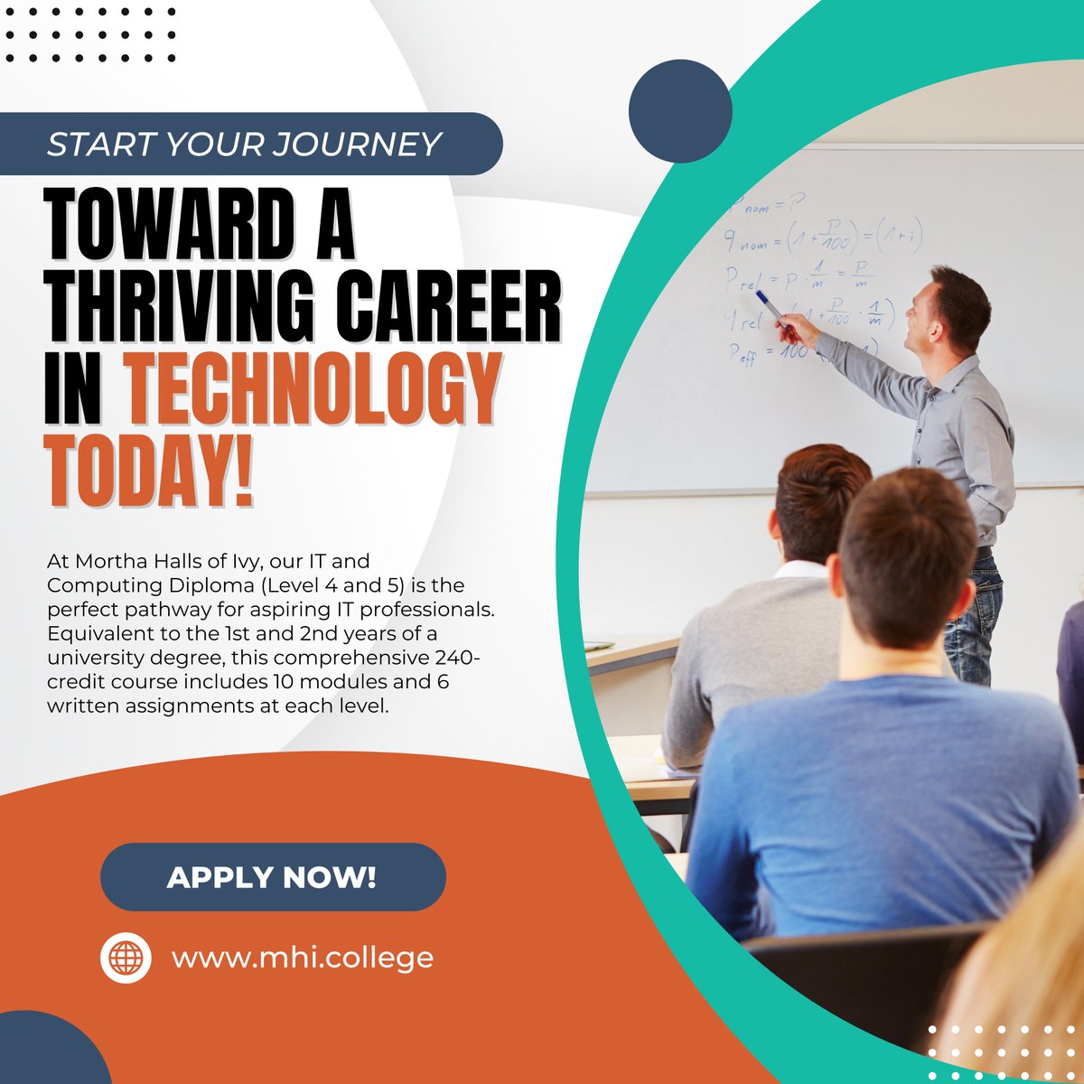 MorthaHalls's tweet image. At Mortha Halls of Ivy, our IT and Computing Diploma (Level 4 and 5) is the perfect pathway for aspiring IT professionals. Equivalent to the 1st and 2nd years of a university degree.
-
🌐 mhi.college
#itdiploma #computingcourse #level4 #level5 #universityequivalent