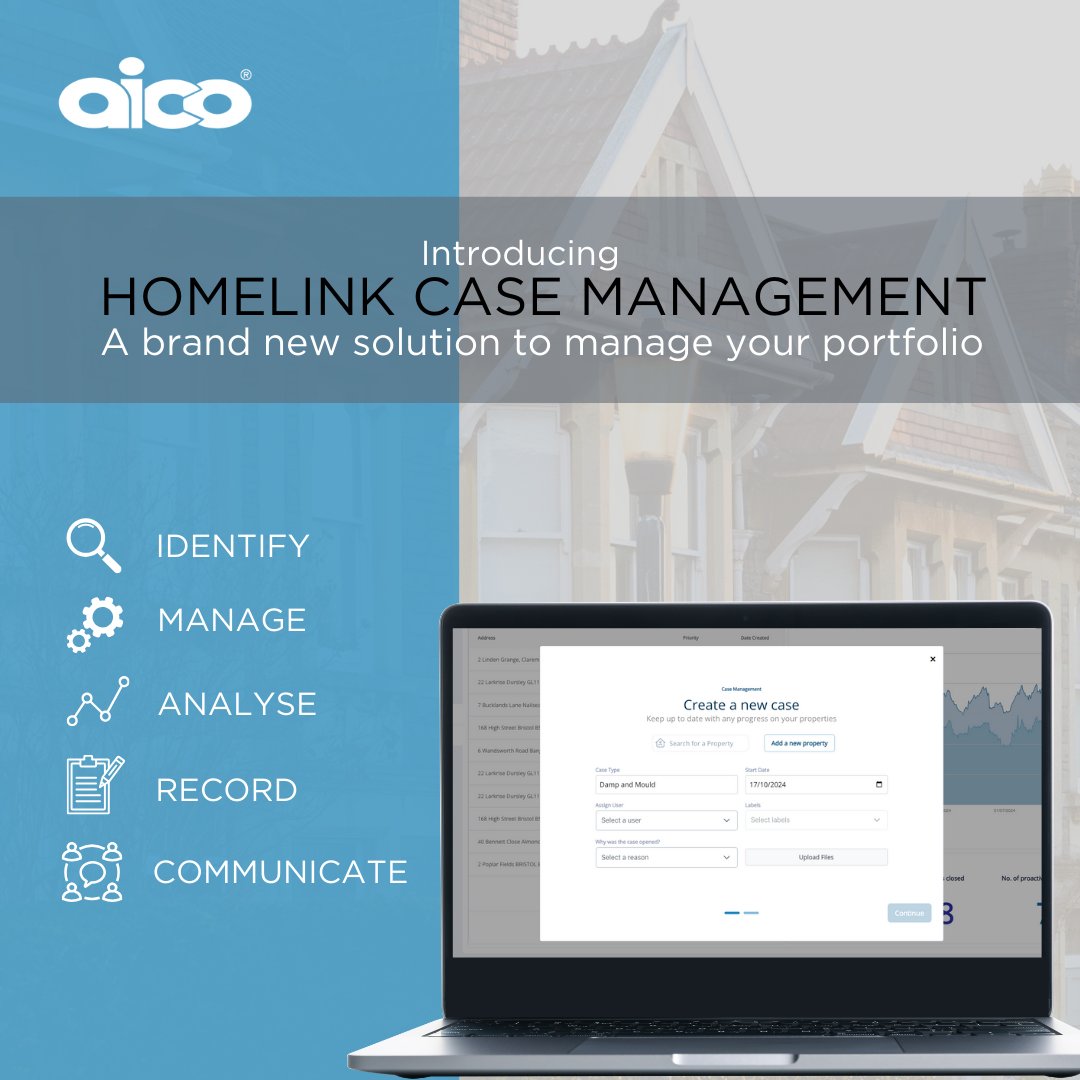 Aico_Limited's tweet image. Discover the new way to manage your housing portfolio with ease ๐๏ธ
โ๏ธ Identify
โ๏ธ Manage
โ๏ธ Analyse
โ๏ธ Record
โ๏ธ Communicate
Book a demo now ๐ forms.office.com/e/g5azbWLLQb
#casemanagement #landlords #bookademo