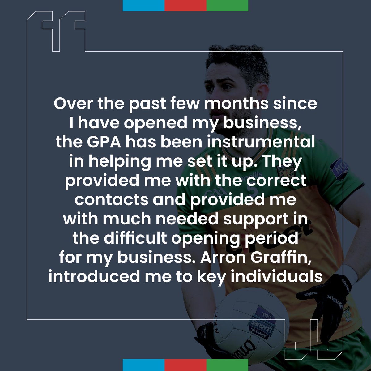gaelicplayers's tweet photo. The GPA offers a wide range of supports to our members through our BEO360 Player Development Programmes.
@donegalgaa’s @McHughRyan has availed of support in recent months. Take a look at what he has to say.
#Development #BEO360 https://t.co/u0IyI1roC1